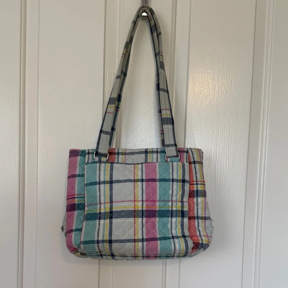 Vera Bradley “Picnic Plaid” Multi compartment Shoulder Bag - Picture 2 of 3